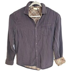 Jeremiah Shirt Mens Large Reversible Long Sleeve Patterned‎ Casual Double Duty
